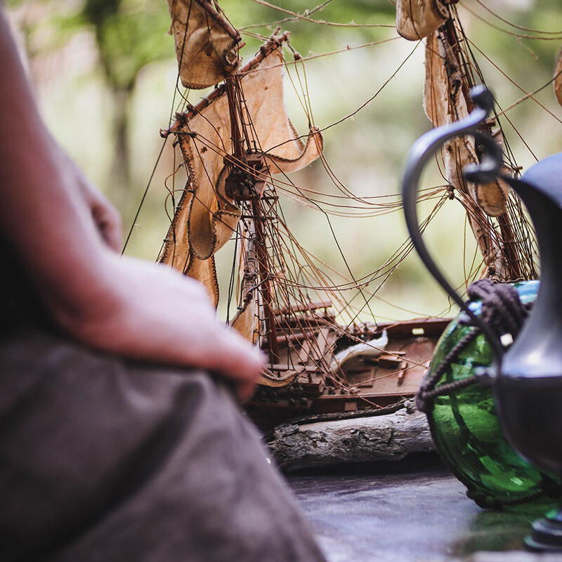 Maquette de bateau pirate